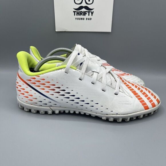 adidas Predator Edge .4 Cleats Turf Indoor Size 7.5 Cloud White/Solar Yellow - Picture 4 of 8
